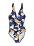 Unbranded Print Blue One Piece Swimsuit Size S - photo 1