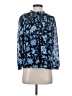 J.Crew 100% Polyester Blue 3/4 Sleeve Blouse Size S (estimated) - photo 1