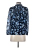 J.Crew 100% Polyester Blue 3/4 Sleeve Blouse Size S (estimated) - photo 2