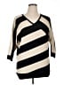 New York & Company 100% Acrylic Stripes Black Pullover Sweater Size XL - photo 1