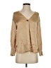 Vince. 100% Silk Tan Long Sleeve Silk Top Size XXS - photo 1