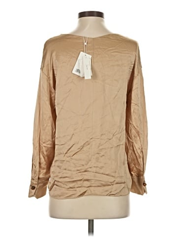 Vince. Long Sleeve Silk Top (view 2)
