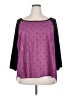 Torrid 100% Polyester Purple 3/4 Sleeve Top Size 2X Plus (2) - photo 1