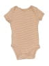Carter's 100% Cotton Stripes Tan Short Sleeve Onesie 0-3 MO / 3 MO - photo 1