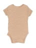 Carter's 100% Cotton Stripes Tan Short Sleeve Onesie 0-3 MO / 3 MO - photo 2
