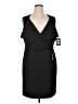 DKNY Solid Black Cocktail Dress Size 16 - photo 1