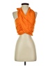 Micas 100% Polyester Orange Sleeveless Top Size S - photo 1