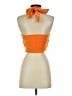 Micas 100% Polyester Orange Sleeveless Top Size S - photo 2
