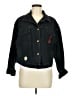 Trussardi 100% Cotton Black Denim Jacket Size Med - Lg - photo 1