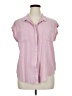 Jachs Girlfriend Pink Sleeveless Button-Down Shirt Size XL - photo 1