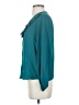 NANETTE Nanette Lepore 100% Polyester Teal Long Sleeve Blouse Size XS - photo 5