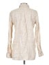 Unbranded 100% Linen Animal Print Ivory Long Sleeve Blouse Size S (estimated) - photo 2