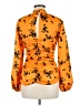 ASOS Design 100% Polyester Orange Long Sleeve Blouse Size 6 - photo 2