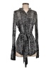 BCBGMAXAZRIA Paisley Gray Long Sleeve Blouse Size S - photo 1