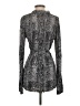 BCBGMAXAZRIA Paisley Gray Long Sleeve Blouse Size S - photo 2