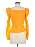Topshop Orange Long Sleeve Blouse Size 6 - photo 2