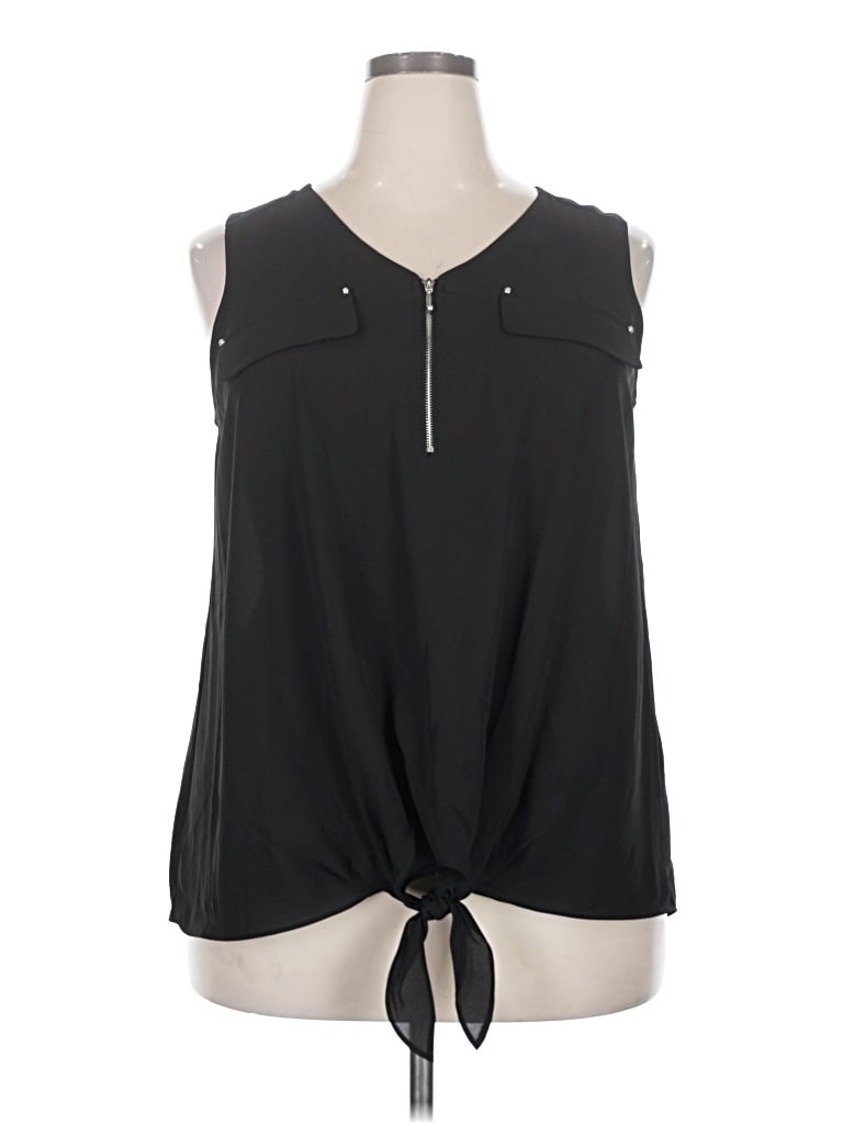 Pre-owned Cato Sleeveless Blouse In Black