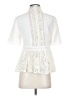 Zara Ivory Short Sleeve Blouse Size S - photo 2