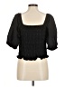 Old Navy Black 3/4 Sleeve Blouse Size M - photo 2