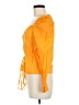 Topshop Orange Long Sleeve Blouse Size 6 - photo 5