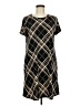 Apt. 9 Argyle Black Casual Dress Size M - photo 1