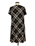 Apt. 9 Argyle Black Casual Dress Size M - photo 2