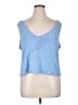 Assorted Brands 100% Linen Blue Tank Top Size XL - photo 1