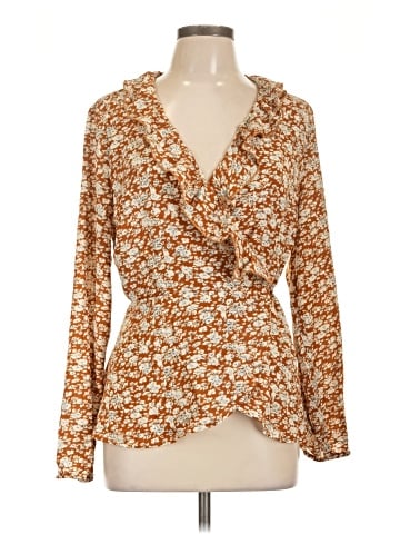 Allegra K Long Sleeve Blouse (view 1)