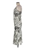Express 100% Polyester Animal Print Silver Cocktail Dress Size M - photo 5