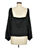 J.Crew 100% Polyester Black 3/4 Sleeve Blouse Size 2X - photo 2