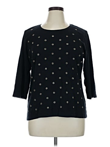 Karen Scott Sport 3/4 Sleeve T-Shirt (view 1)