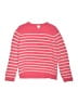 Crewcuts Outlet 100% Polyester Stripes Pink Pullover Sweater Size 12 - 14 - photo 1