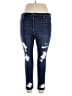 Hollister Hearts Blue Jeans Size 17s - photo 1