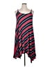 Torrid Stripes Red Casual Dress Size 1X Plus (1) - photo 1