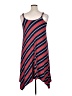 Torrid Stripes Red Casual Dress Size 1X Plus (1) - photo 2