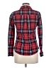 Love Tree 100% Cotton Plaid Red Long Sleeve Button-Down Shirt Size M - photo 2