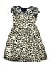Rare Editions 100% Polyester Hearts Gold Dress Size 10 - photo 1