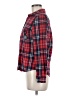 Love Tree 100% Cotton Plaid Red Long Sleeve Button-Down Shirt Size M - photo 5