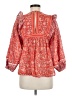 Cleobella Red 3/4 Sleeve Blouse Size M - photo 2