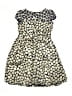 Rare Editions 100% Polyester Hearts Gold Dress Size 10 - photo 2