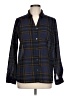 JOA 100% Polyester Plaid Blue Long Sleeve Blouse Size L - photo 1