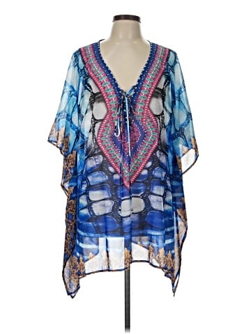 White Mark Short Sleeve Blouse (view 1)
