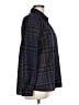 JOA 100% Polyester Plaid Blue Long Sleeve Blouse Size L - photo 4