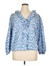 Gap Blue 3/4 Sleeve Blouse Size XL - photo 1