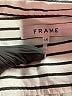 FRAME Stripes Ivory Short Sleeve Blouse Size L - photo 7