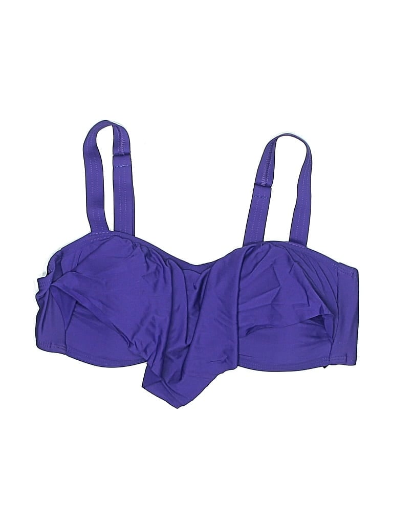 Pre-owned Alex Marie Swimsuit Top Purple Swimwear