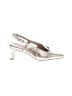 Naturalizer 100% Leather Metallic Silver Heels Size 6 1/2 (wide) - photo 1