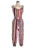 Venus 100% Viscose Paisley Pink Jumpsuit Size L - photo 1