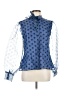PrettyLittleThing 100% Polyester Blue Long Sleeve Blouse Size 6 - photo 1