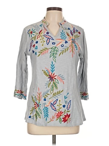 Parsley & Sage 3/4 Sleeve Blouse (view 1)